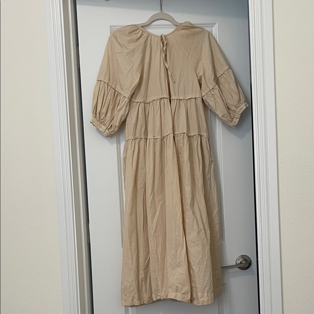 EUC! Free People Cream Midi Dress, Size Small - Picture 6 of 6